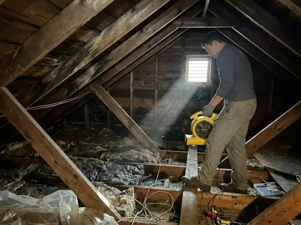 attic-water-damage-drying-proc-007 — frequently asked questions, Emergency Water Extraction & 24/7 Flood Response in Crafton…